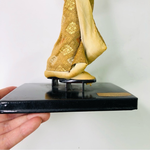 Vintage Harusame Nishi Geisha Standing Doll 15" Japanese Lady Figurine in Kimono - Picture 13 of 14